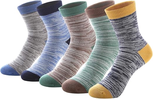 Cotton Crew Sock Pack - Calzini corti per bambini maschi, in