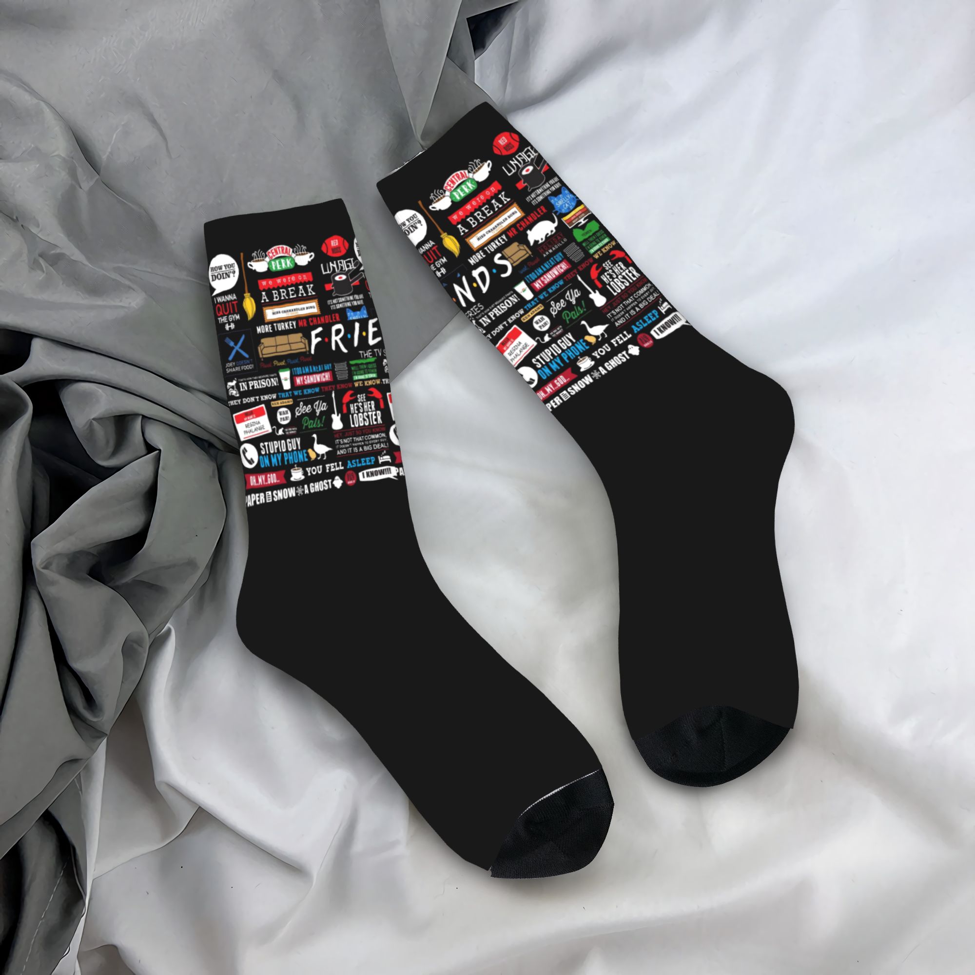 No Show Sock Women - Calzini Personalizzati Divertenti con Collage di