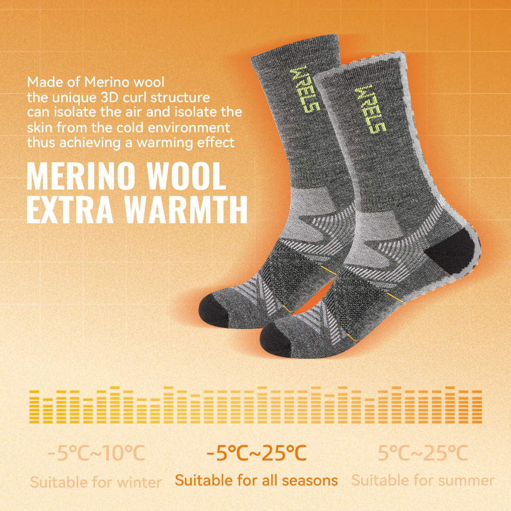 WRELS 1/2/3 paia di calzini da - Wool Hiking Sock recensione e prezzo